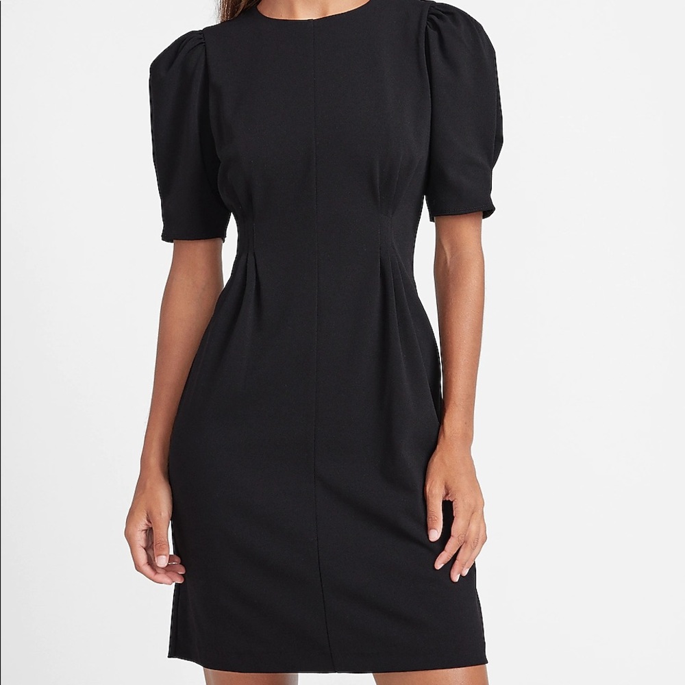 Express Puff Sleeve Sheath Dress